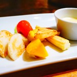 鉄板焼さとう - チーズフォンデュ