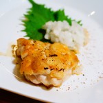 たらの白子の鉄板焼き