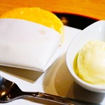 鉄板焼さとう - どら焼きwithアイス(*≧∀≦*)