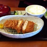 山かつ - ロースカツ定食1280円(一番小さいやつ)