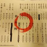 助八寿司 - 文字だけメニュー