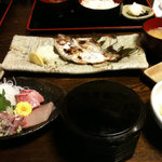 食事処 熱海 祇園 - エボ鯛と刺身定食