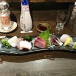 くずし割烹 肴屋八兵衛 - 2018.01一応三種盛り