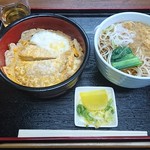 松月庵 - カツ丼セット（1050円）