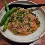 森の賢者 - ナスとナーベラーのそぼろあんかけ