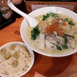 麺屋 六感堂 - オイスターチャウダーヌードル＋オリーブ鯛めし（過去の限定）