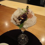 赤坂 丈太郎 - 平目の小葱巻き　トリ貝