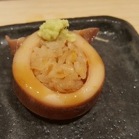 すし岩瀬 - 3)肴: 墨烏賊の印籠煮