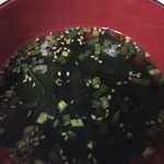 テラカフェバール - わかめスープ