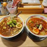 もんど - 極み担々麺　1.5倍麺と通常麺　2018.1