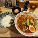 もんど - 極み担々麺と卵かけごはん　2018.1