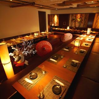 Koshitsu Washoku Hotaru - 最大65名様まで！北新地の優雅な居酒屋で、大人数宴会が楽しめます。
