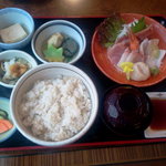 旬菜五行開智 - お造り定食、つまり「刺身定食」ですね。