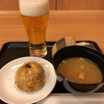 大阪国際空港(伊丹) ダイヤモンド・プレミアラウンジ - カレーパン＆ビール