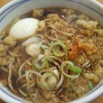 立喰生そば 長寿庵 - たぬきそば＋ゆで卵 (350円)