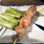 中華 鶏ざ - アスパラとぼんじり