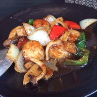 豊華楼 - ホタテ貝柱の黒胡椒炒めです。美味しかった。