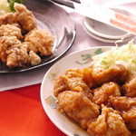 Fried chicken (salty/soy sauce flavor)