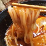 五ノ神水産 - 太麺にオマール海老のトマトスープが絡んで美味し～(*￣∇￣)ノ