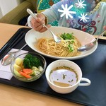 カフェふれんず - 【めんたいパスタ(650円)】ほぼ1人で完食してましたよ～(^^)