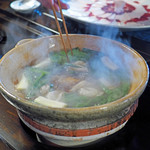 比良山荘 - ツキノワグマのお鍋