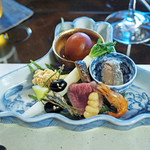 比良山荘 - "初日の出"という器にもられたお正月の八寸