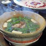 比良山荘 - ツキノワグマのお鍋