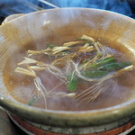 比良山荘 - 根菜類のお鍋