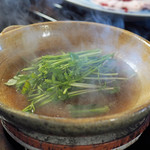 比良山荘 - 根菜類のお鍋