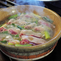 比良山荘 - 白味噌の猪鍋