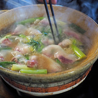 比良山荘 - 白味噌の猪鍋