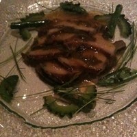 広東料理 センス - ②フレッシュ鮑の冷製ＳＥＮＳＥオリジナル 海鮮コラーゲンだしのジュレと鮑肝のソース