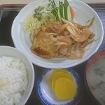 駅前食堂 - 生姜焼き定食