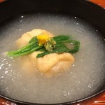 銀座 しのはら - 河豚の白子巾着