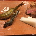 銀座 しのはら - モロコと猪