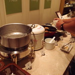 San Want Hotel - お粥コーナー(2017年9月)