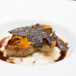 フォアグラのポワレ　パルメザンチーズのリゾット