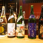 シャンパン&ワインと熟成鮨 Rikyu - この日の日本酒