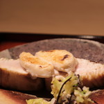 富小路 やま岸 - 鰆焼きと河豚白子