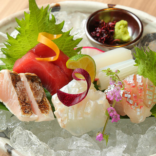 Highly fresh seafood sourced from Osaka