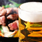 えびすジンギスカン 海月別邸 御羊邸 - 冷えたビールにジンギスカン！
今夜もきゅーっと一杯いきますか♪