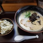 ラーメン長浜はな - Ａランチ 長浜ラーメン＆高菜ごはん