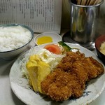 味の壺平 - 串かつ定食。