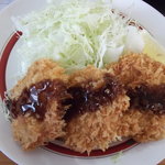 かつざんまい - ひれカツ最初の皿は3枚