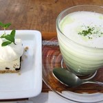 メリーイングランド - レアチーズケーキ＆抹茶ホワイトラテ