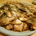 つるべ寿司 - ド迫力の天然鳴門鯛のあらだき（ほとんど鯛の身）