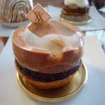 スイーツガーデン ユウジアジキ - キャラメルサレ ショコラポワール（500円）★洋梨のコンポートとムースショコラ、ナッツ入り塩キャラメルタルトのコラボレーション♪（2011/5）