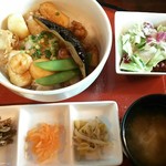 羅布乃瑠沙羅英慕 - 料理写真:海鮮照り焼き丼定食セット