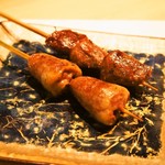 鶏割烹 ならや - おまかせ串焼き5種盛り（ハート、砂ずり）