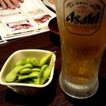Torizamurai - 生ビールで乾杯です